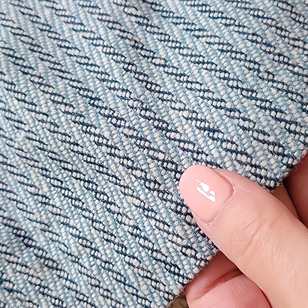 LOFT PEACOCK TEAL WOOL SKIRT